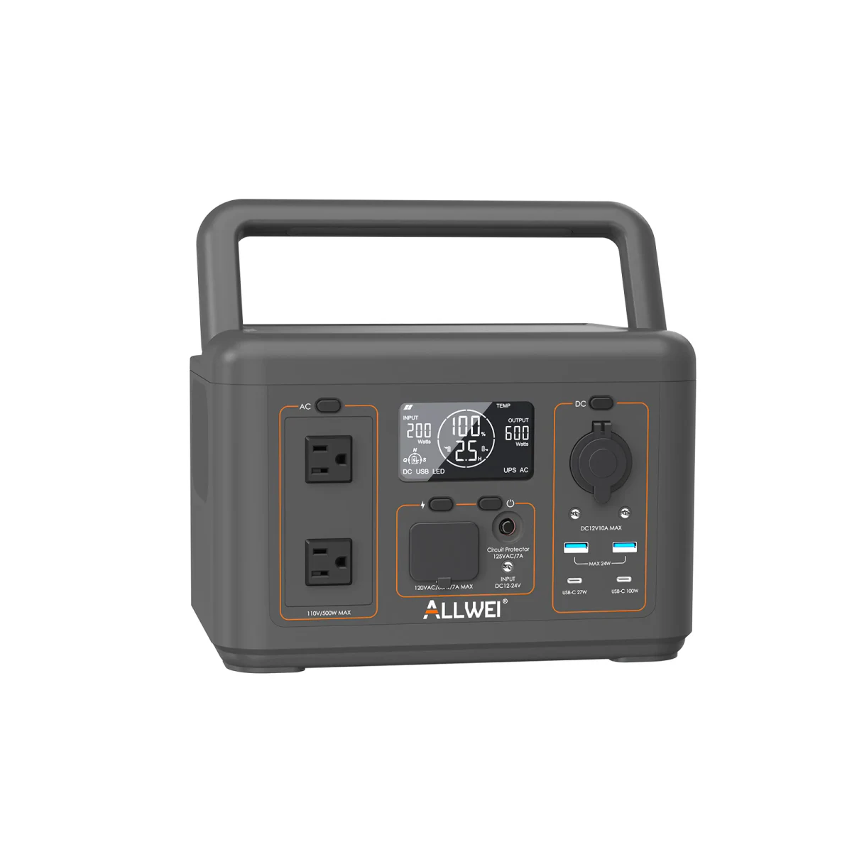 ALLWEI PPS600-1 portable power station