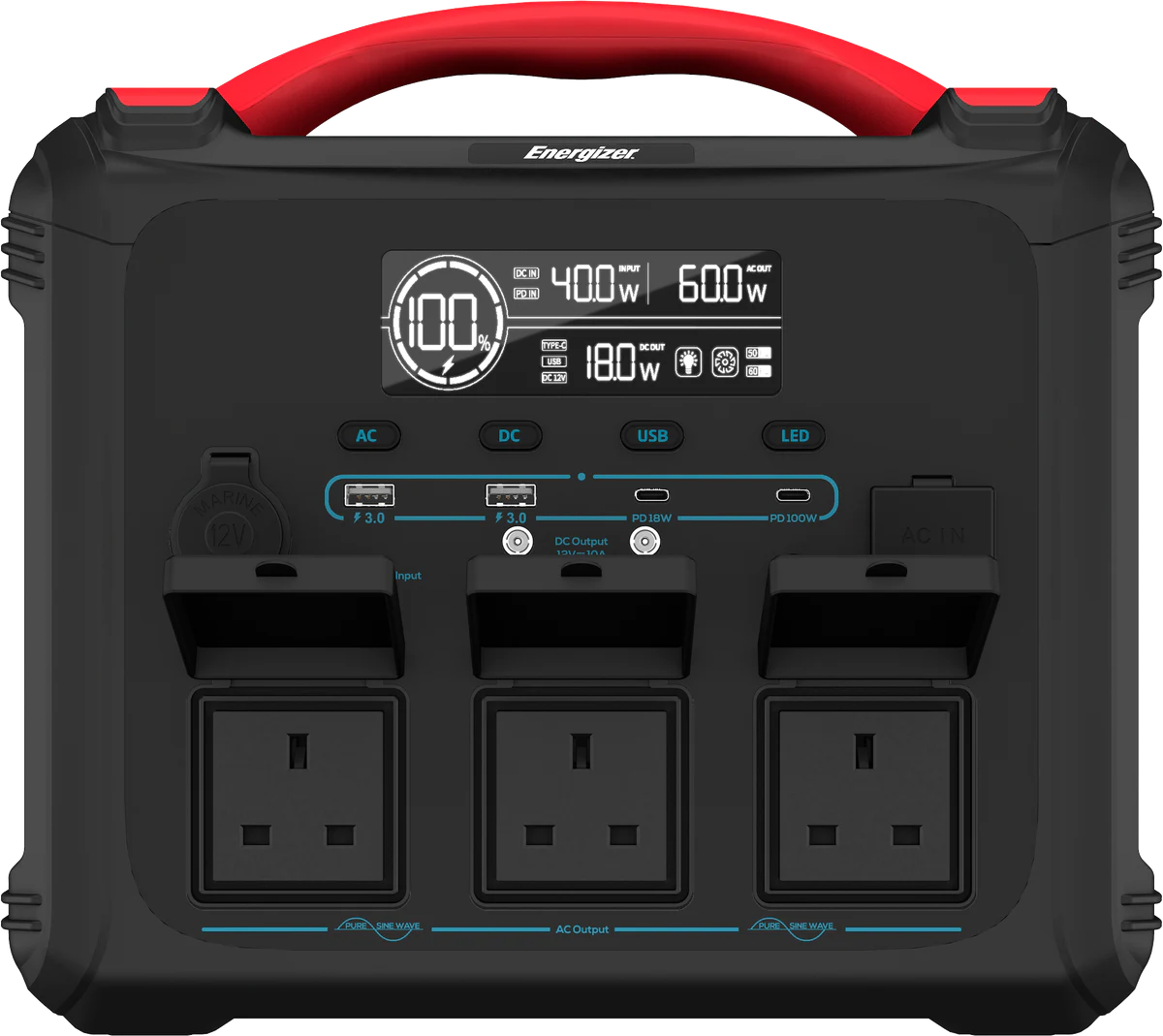 Energizer PPS1100W2F portable power station