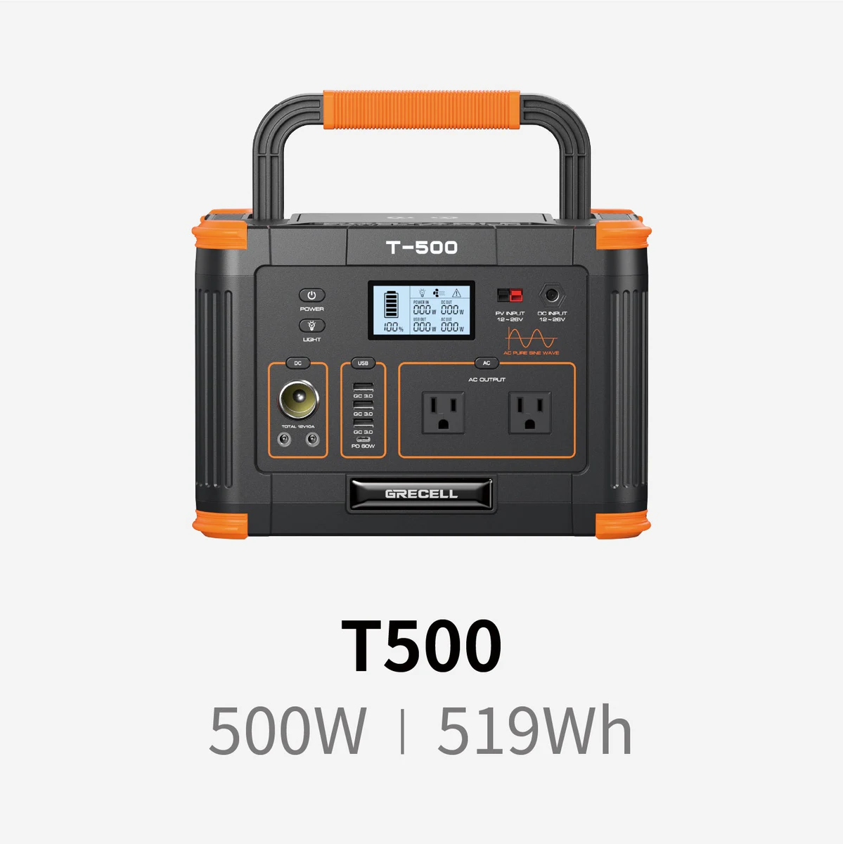 GRECELL 500W portable power station
