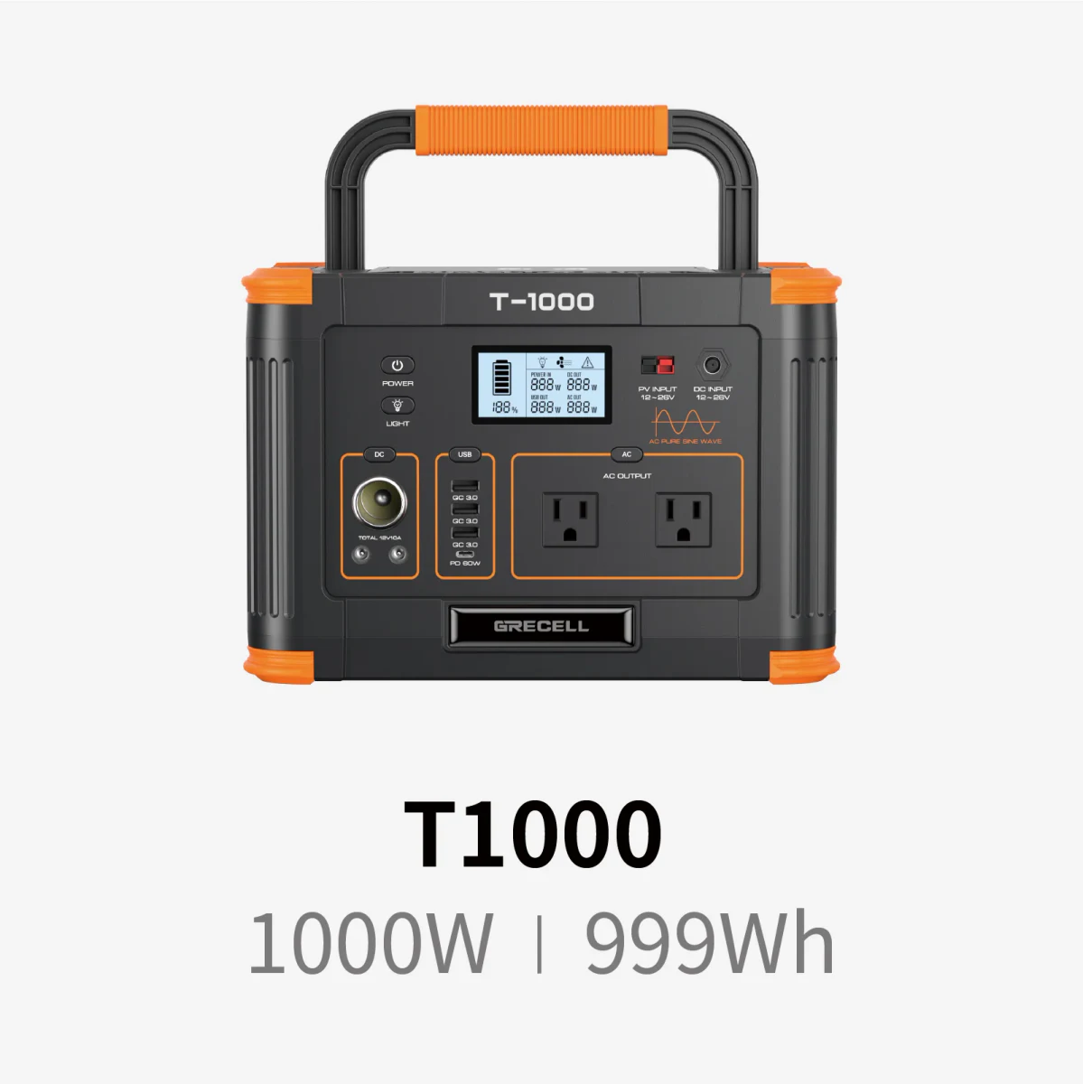 GRECELL T-1000 portable power station
