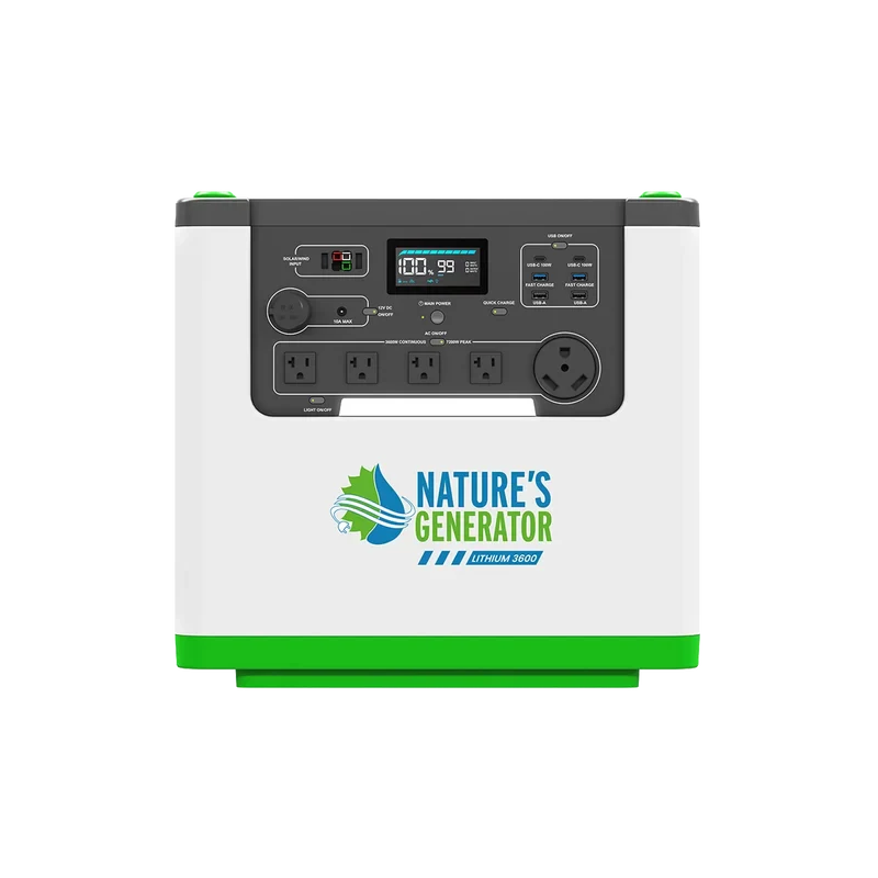 Nature's Generator Lithium 3600 portable power station
