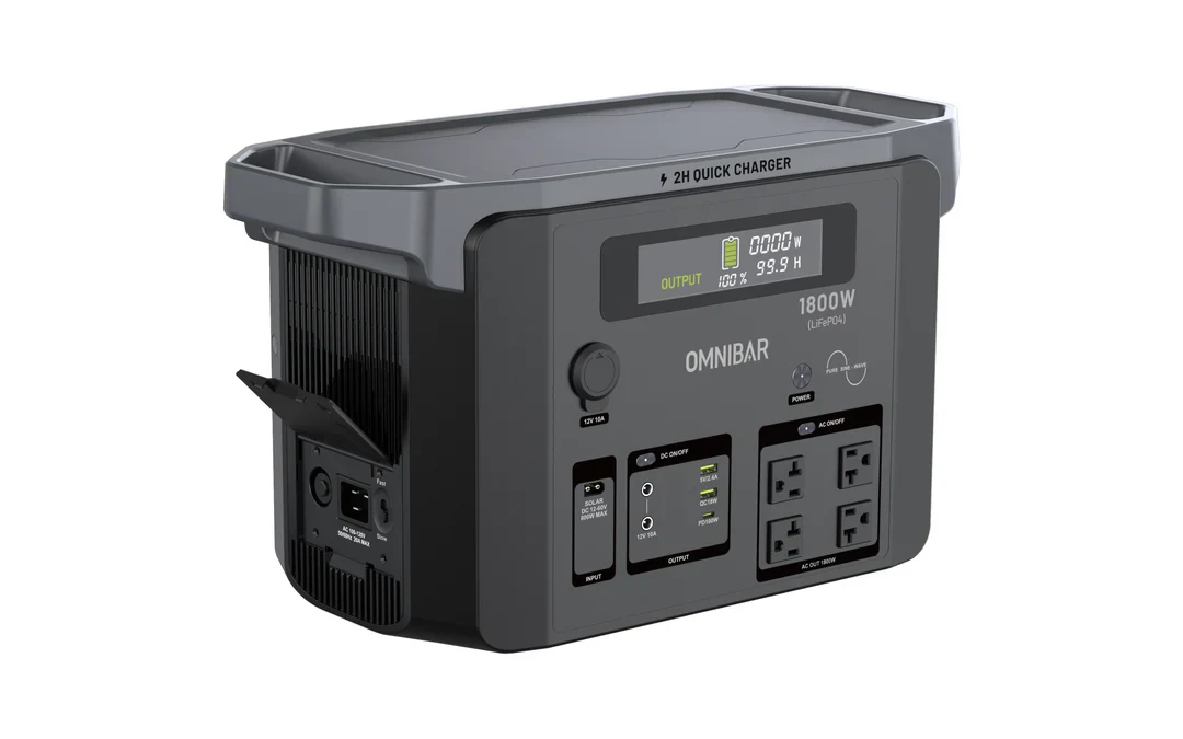 OMNIBAR Brio 1800W portable power station