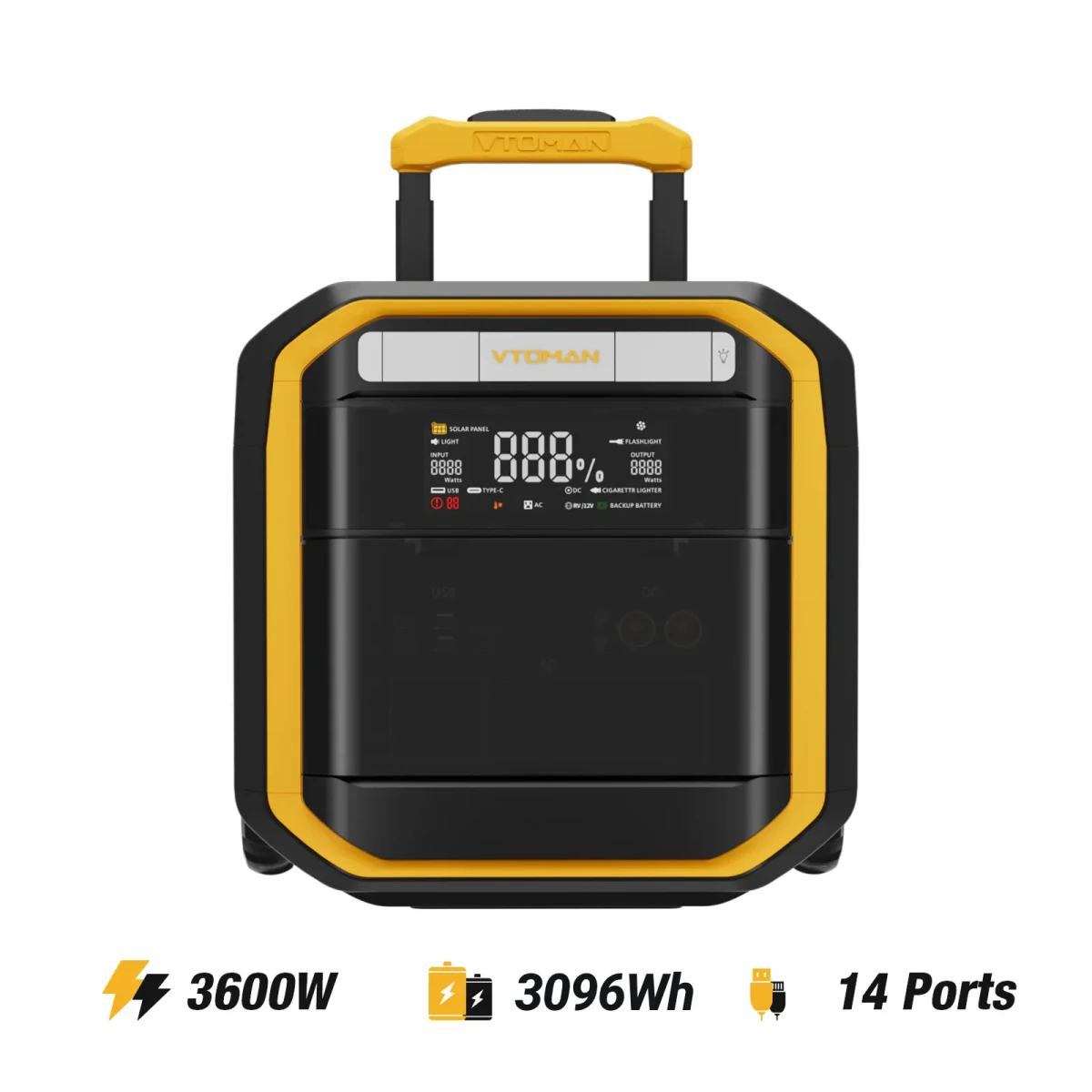VTOMAN FlashSpeed Pro 3600 portable power station